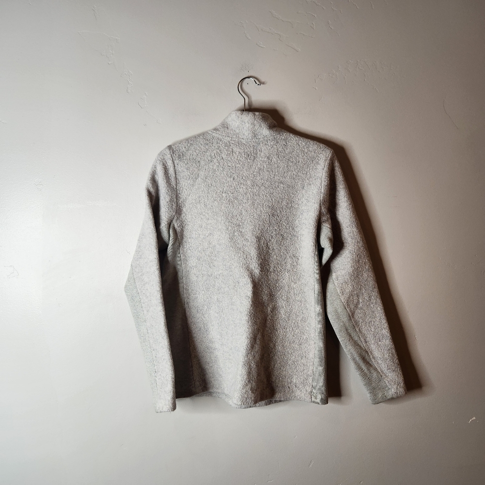 Smartwool Anchorline Sherpa Pullover Size Medium In Ash Heather - Picture 2 of 5